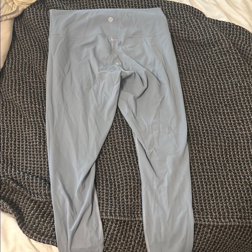 Lululemon align size 10 leggings, blue silver color